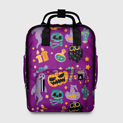 Женский рюкзак Happy Halloween - holiday pattern