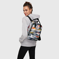Рюкзак женский Каменный разноцветный паттерн, цвет: 3D-принт — фото 2