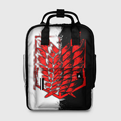Рюкзак женский Атака титанов - Красный Разведкорпус, цвет: 3D-принт