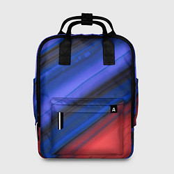 Рюкзак женский Синий и красный песок, цвет: 3D-принт