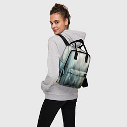 Рюкзак женский Абстрактные водянистые паттерны и краски, цвет: 3D-принт — фото 2