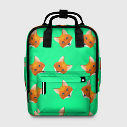 Рюкзак женский Эстетика Полигональные лисы, цвет: 3D-принт