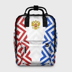 Женский рюкзак Russia sport ромбы и герб