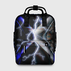 Рюкзак женский Молния в космосе, цвет: 3D-принт
