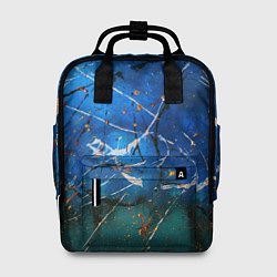Рюкзак женский Тёмно-синий туман и краски, цвет: 3D-принт