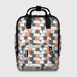 Рюкзак женский Котята с разными эмоциями, цвет: 3D-принт