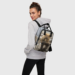 Рюкзак женский Медвежонок в аэропорту, цвет: 3D-принт — фото 2