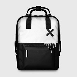 Рюкзак женский Черно-белый X, цвет: 3D-принт