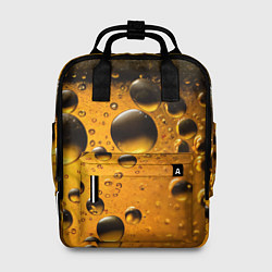 Рюкзак женский Пиво пенное светлое, цвет: 3D-принт
