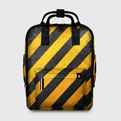 Рюкзак женский Черно-желтая опасность, цвет: 3D-принт