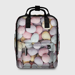 Рюкзак женский Абстрактное множество чистых и светлых камней, цвет: 3D-принт