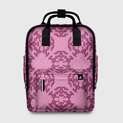 Рюкзак женский Розовая витиеватая загогулина, цвет: 3D-принт