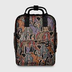 Рюкзак женский Камуфляж из слона, цвет: 3D-принт