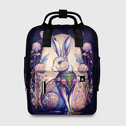 Рюкзак женский Мистический заяц, цвет: 3D-принт