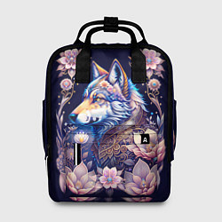 Рюкзак женский Мистическая волчица, цвет: 3D-принт