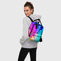 Рюкзак женский Всплеск ярких красок, цвет: 3D-принт — фото 2
