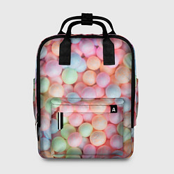 Рюкзак женский Разноцветные шарики, цвет: 3D-принт