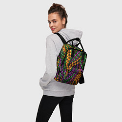 Рюкзак женский Разноцветные буссы, цвет: 3D-принт — фото 2