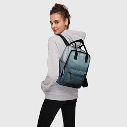 Рюкзак женский Бирюзовые волны, цвет: 3D-принт — фото 2