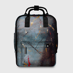 Женский рюкзак Тёмно-серый туман и краски