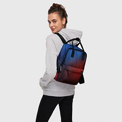 Рюкзак женский Красно синий градиент, цвет: 3D-принт — фото 2