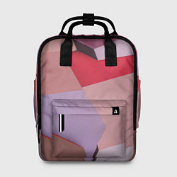 Рюкзак женский Розовое абстрактное множество кубов, цвет: 3D-принт