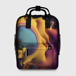 Рюкзак женский Цветная жидкость, цвет: 3D-принт