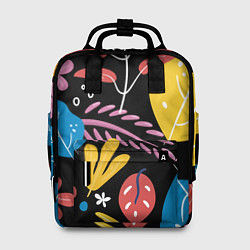 Женский рюкзак Красочная цветочная композиция
