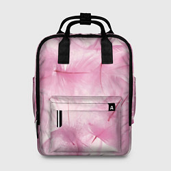 Рюкзак женский Розовые перышки, цвет: 3D-принт