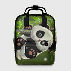 Женский рюкзак Панда на дереве отдыхает