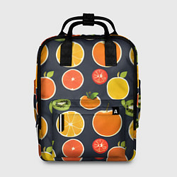 Рюкзак женский Фрукты и ягоды, цвет: 3D-принт