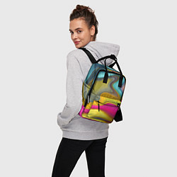 Рюкзак женский Волны цвета, цвет: 3D-принт — фото 2