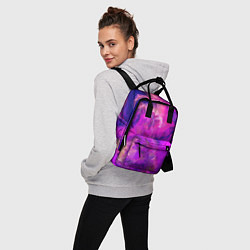Рюкзак женский Пурпурный стиль, цвет: 3D-принт — фото 2