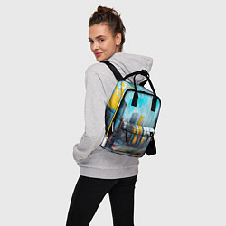Рюкзак женский Палитра города, цвет: 3D-принт — фото 2