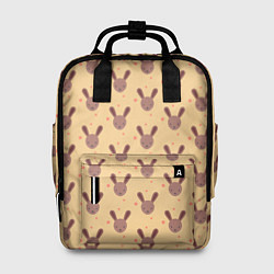 Рюкзак женский Паттерн милые кролики, цвет: 3D-принт