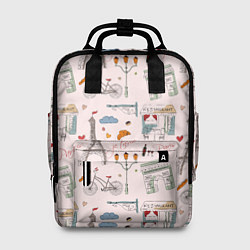 Женский рюкзак Париж я тебя люблю