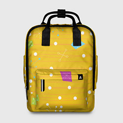 Рюкзак женский Yellow abstraction, цвет: 3D-принт