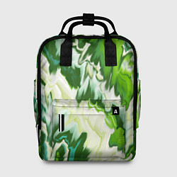 Рюкзак женский Зеленые штрихи, цвет: 3D-принт