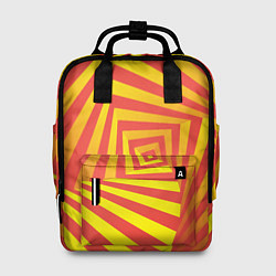 Рюкзак женский Оптическая иллюзия вглубь, цвет: 3D-принт
