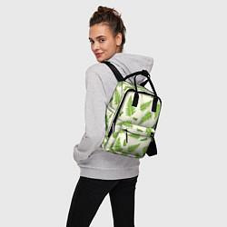 Рюкзак женский Лесной зеленый папоротник, цвет: 3D-принт — фото 2