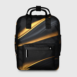 Рюкзак женский Black gold texture, цвет: 3D-принт