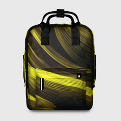 Женский рюкзак Черные и желтые линии