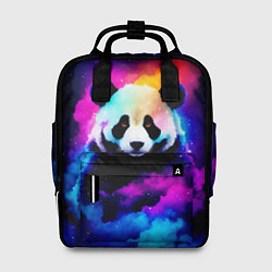 Рюкзак женский Панда и краски, цвет: 3D-принт