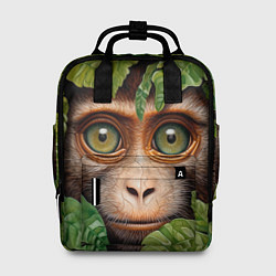 Женский рюкзак Обезьяна в джунглях