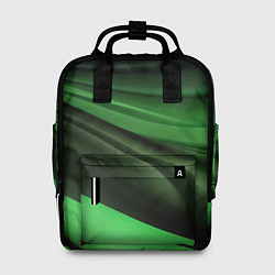 Рюкзак женский Темная зеленая текстура, цвет: 3D-принт