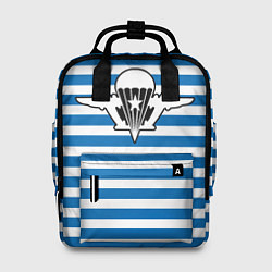 Женский рюкзак Тельняшка синяя - логотип вдв