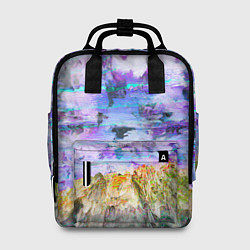 Рюкзак женский Электронное искажение, цвет: 3D-принт