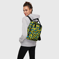 Рюкзак женский Кислотный леопард паттерн, цвет: 3D-принт — фото 2