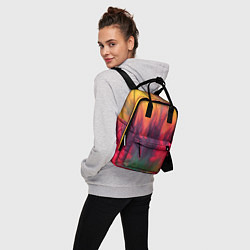 Рюкзак женский Огненный тай дай, цвет: 3D-принт — фото 2
