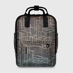 Рюкзак женский Киберпанк линии, цвет: 3D-принт